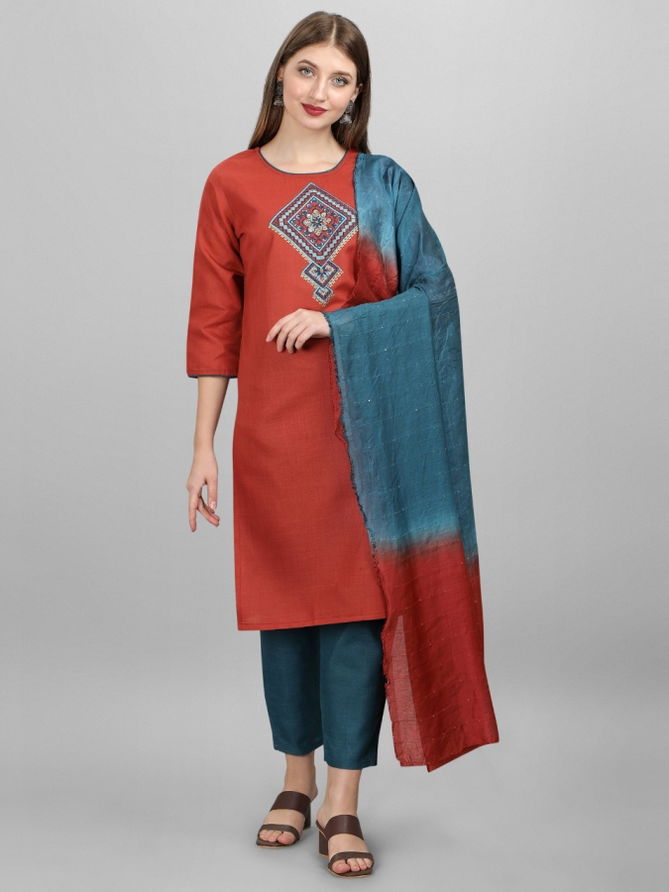 Tc Kite Cotton Designer Regular Wear Kurti Pant And Dupatta Collection